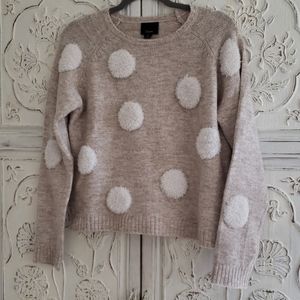 Cropped polka dot sweater